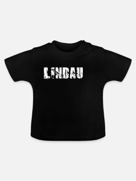 Lindau - Baby Bio-T-Shirt mit Rundhals - Schwarz