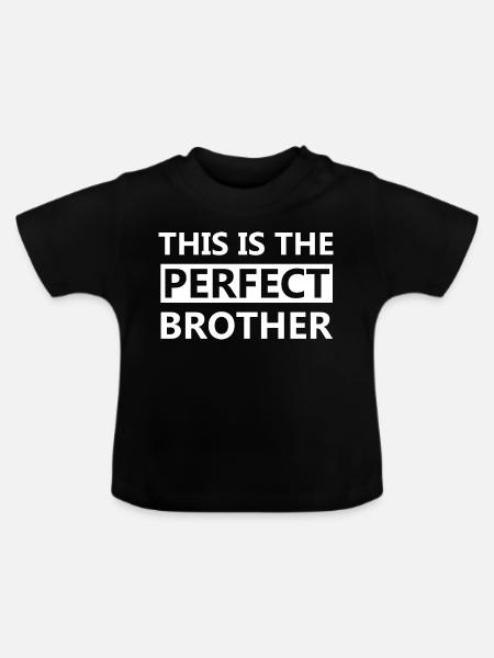 Bruder - Baby Bio-T-Shirt mit Rundhals - Schwarz