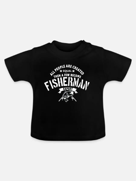 Fischer Experte - Baby Bio-T-Shirt mit Rundhals - Schwarz