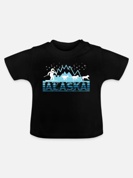 Alaska - Baby Bio-T-Shirt mit Rundhals - Schwarz