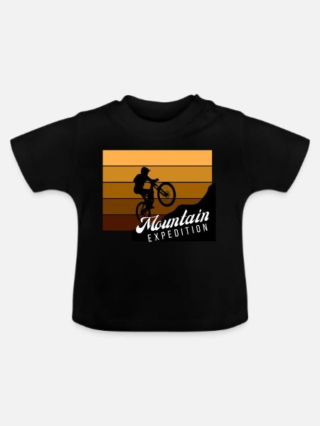 Mountain Expedition Sprung - Baby Bio-T-Shirt mit Rundhals - Schwarz