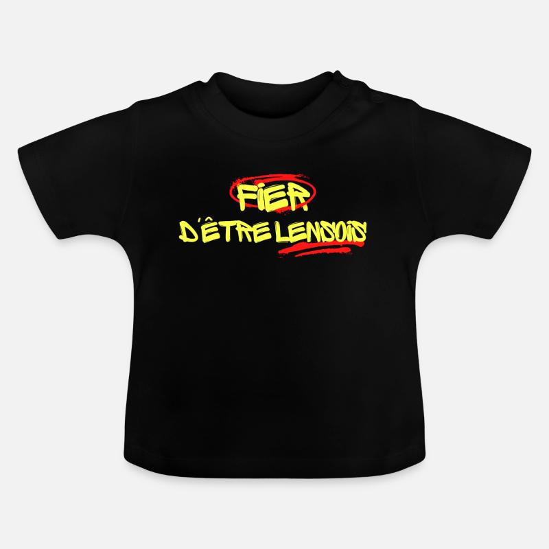Fier d'être lensois - T-shirt bio col rond Bébé - noir