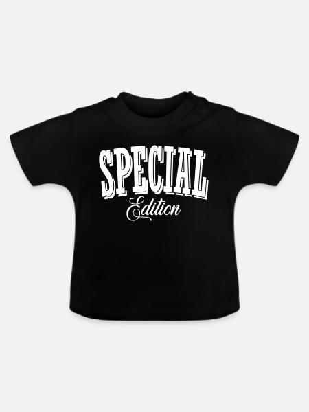 special edition tuner shirt - Baby Bio-T-Shirt mit Rundhals - Schwarz