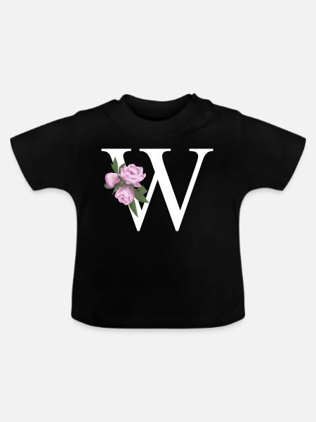 W - Baby Bio-T-Shirt mit Rundhals - Schwarz