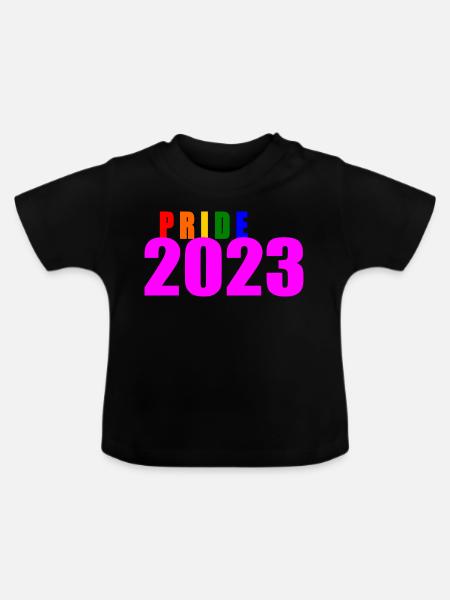 Pride 2023 - Baby Bio-T-Shirt mit Rundhals - Schwarz