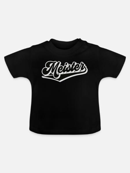 Meister | Farben änderbar - Baby Bio-T-Shirt mit Rundhals - Schwarz