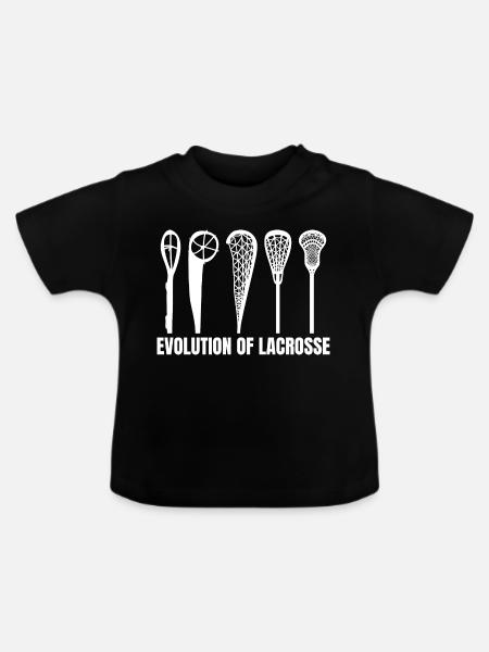 Lacrosse Entwicklung - Baby Bio-T-Shirt mit Rundhals - Schwarz