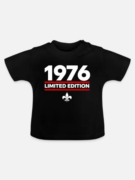 1976 Limited Edition - Baby Bio-T-Shirt mit Rundhals - Schwarz