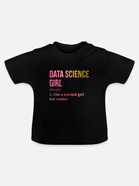Data Science Data Science Data Science - Baby Bio-T-Shirt mit Rundhals - Schwarz