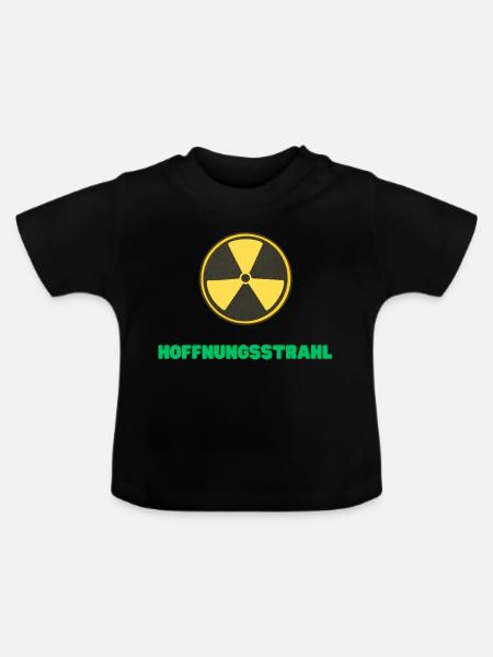 Hoffnungsstrahl - Baby Bio-T-Shirt mit Rundhals - Schwarz
