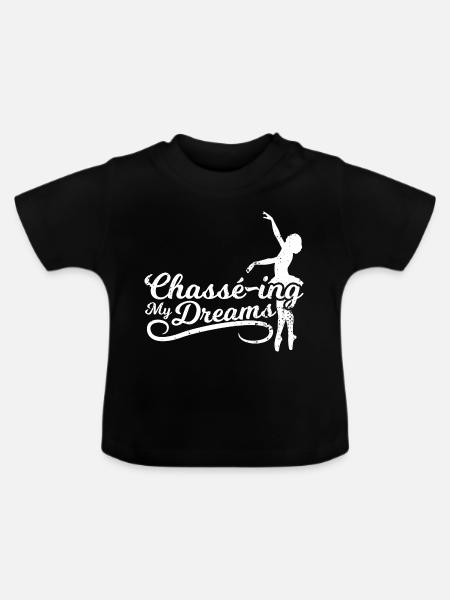 Ballett Motivation - Baby Bio-T-Shirt mit Rundhals - Schwarz