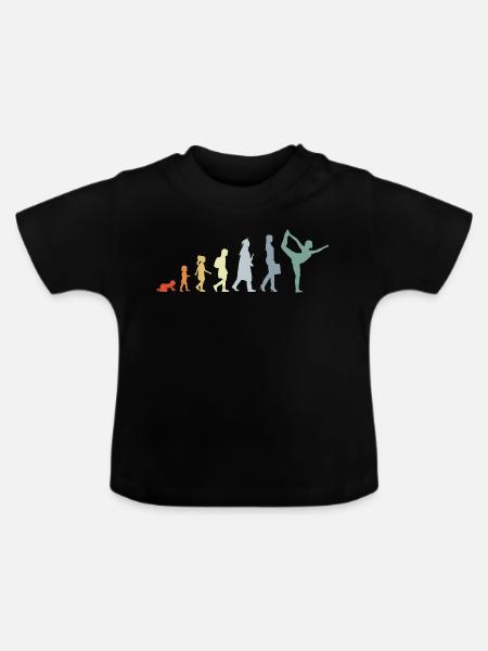 Entwicklung zur Yogalehrerin - Baby Bio-T-Shirt mit Rundhals - Schwarz