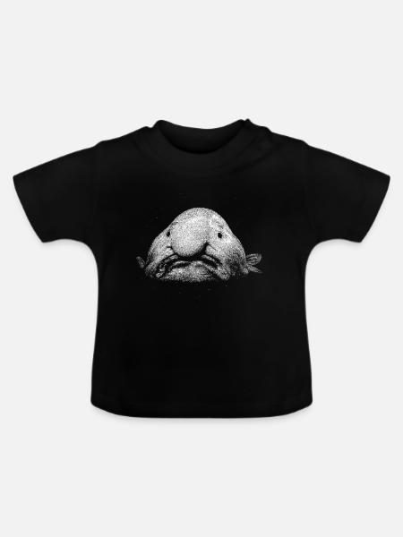 Ein Blobfisch - Baby Bio-T-Shirt mit Rundhals - Schwarz
