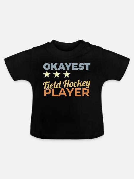 Bester Hockeyspieler - Baby Bio-T-Shirt mit Rundhals - Schwarz