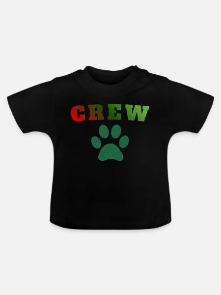 Crew Dog - Baby Bio-T-Shirt mit Rundhals - Schwarz