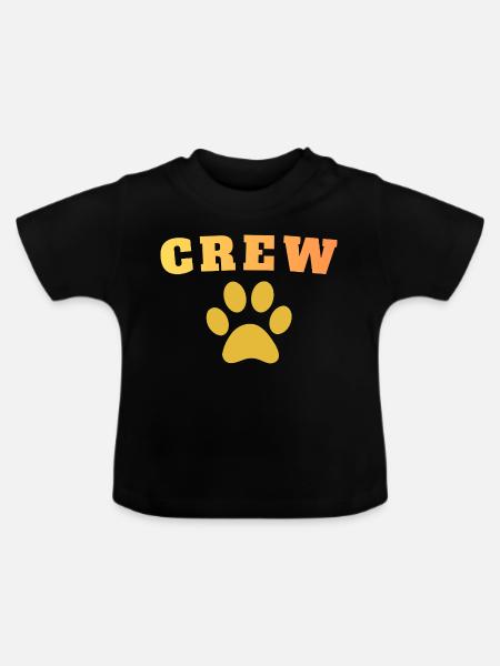 Crew Dog - Baby Bio-T-Shirt mit Rundhals - Schwarz