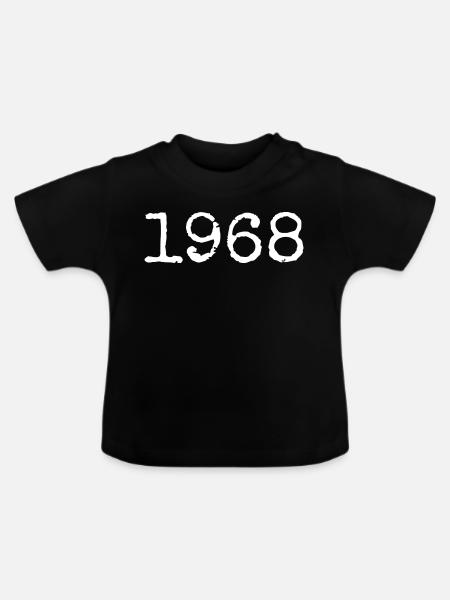 Legendär seit 1968 - Baby Bio-T-Shirt mit Rundhals - Schwarz