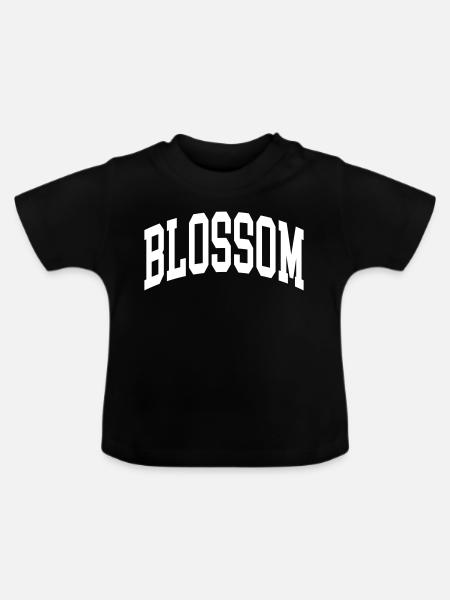 Blossom - Baby Bio-T-Shirt mit Rundhals - Schwarz