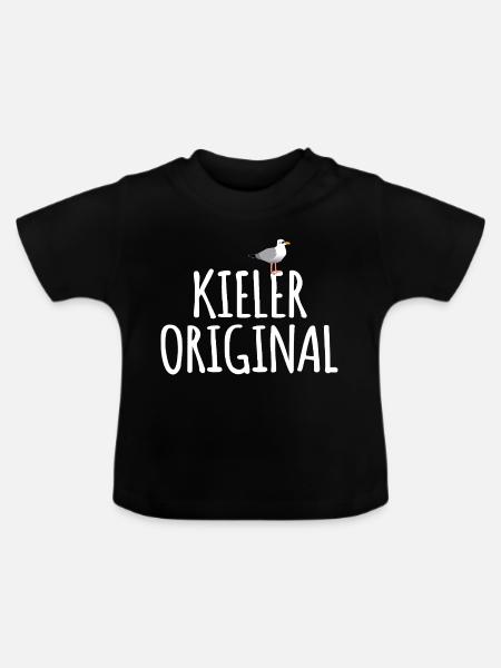 Kieler Original - Baby Bio-T-Shirt mit Rundhals - Schwarz