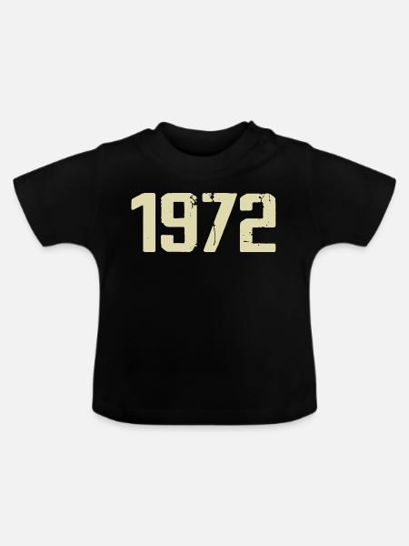 Jubiläum 1972 - Baby Bio-T-Shirt mit Rundhals - Schwarz
