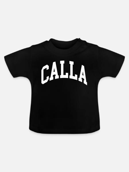 Calla - Baby Bio-T-Shirt mit Rundhals - Schwarz