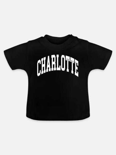 Charlotte - Baby Bio-T-Shirt mit Rundhals - Schwarz