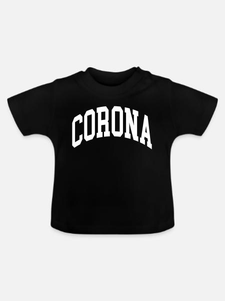 Corona - Baby Bio-T-Shirt mit Rundhals - Schwarz