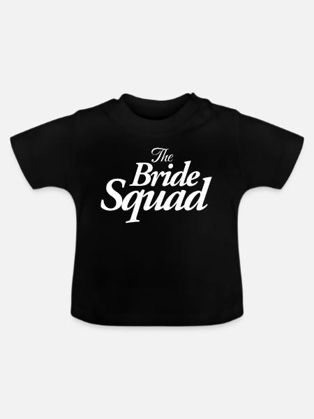 The Bride Squad - Baby Bio-T-Shirt mit Rundhals - Schwarz