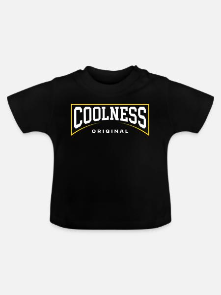 Coolness Original - Baby Bio-T-Shirt mit Rundhals - Schwarz