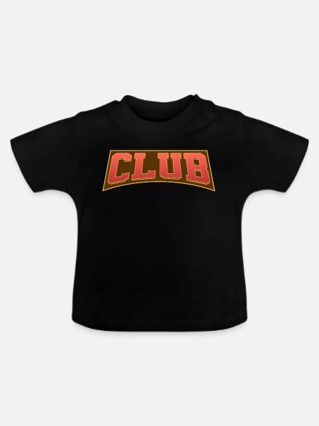 Club - Baby Bio-T-Shirt mit Rundhals - Schwarz