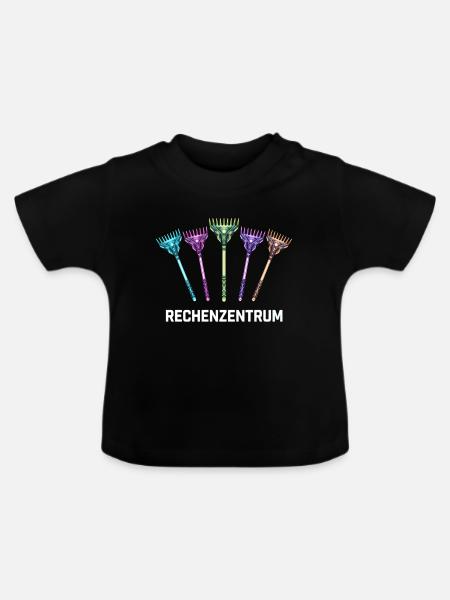 Rechenzentrum Gärtner Garten Gartenarbeit - Baby Bio-T-Shirt mit Rundhals - Schwarz