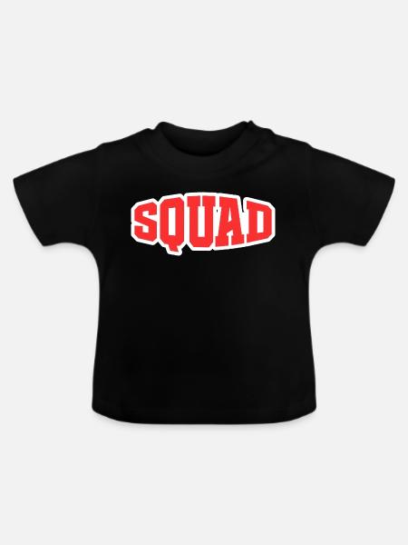 Squad - Baby Bio-T-Shirt mit Rundhals - Schwarz