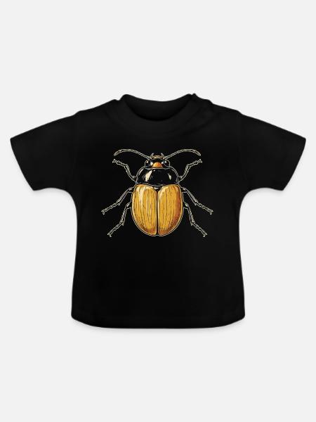 Kaefer Maikaefer Suesser Hirschkaefer Insekten - Baby Bio-T-Shirt mit Rundhals - Schwarz