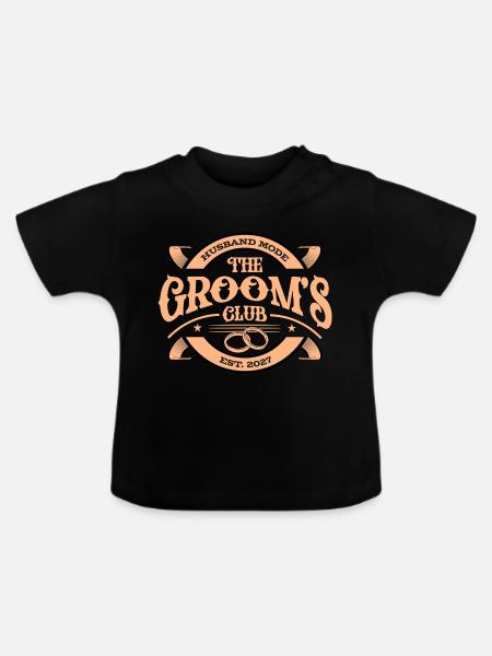 The Grooms Club 2027 - Baby Bio-T-Shirt mit Rundhals - Schwarz