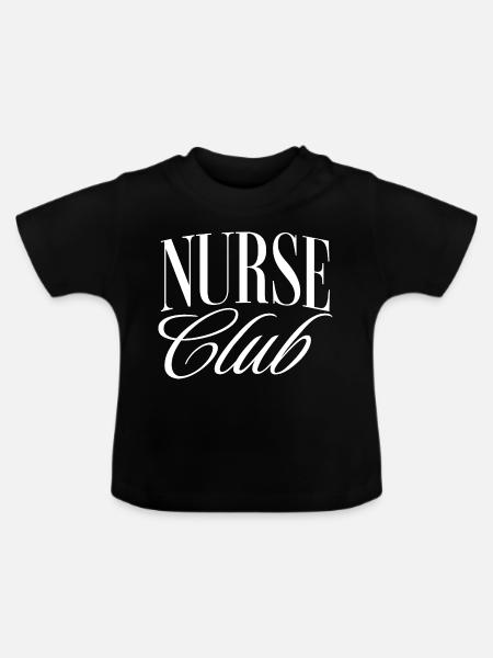 Nurse Club - Baby Bio-T-Shirt mit Rundhals - Schwarz