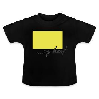 village mon amour - T-shirt bio col rond Bébé - noir - Devant
