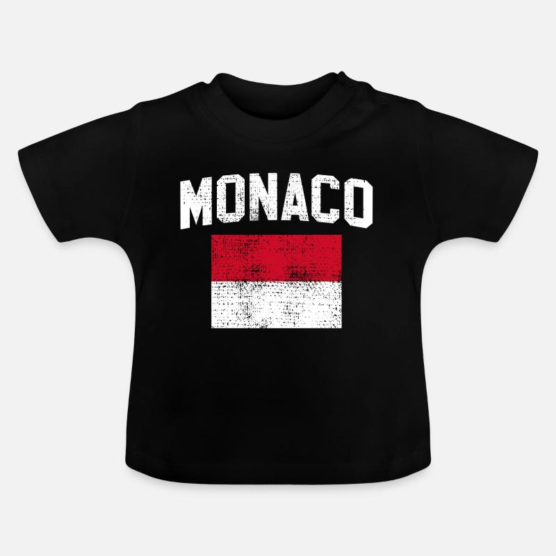 Monaco - T-shirt bio col rond Bébé - noir