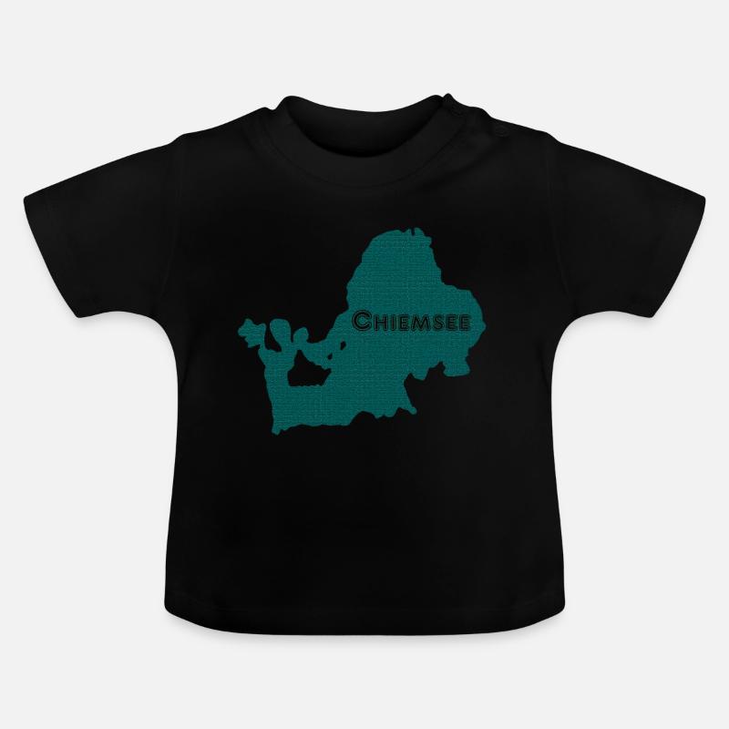 Chiemsee Silhouette - Baby Bio-T-Shirt mit Rundhals - Schwarz