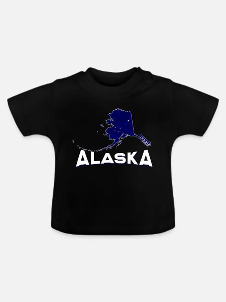 Alaska - Baby Bio-T-Shirt mit Rundhals - Schwarz