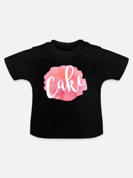 Cake - Baby Bio-T-Shirt mit Rundhals - Schwarz