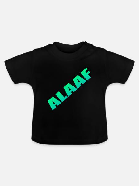 Alaaf - Baby Bio-T-Shirt mit Rundhals - Schwarz