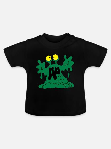 The Blob - Baby Bio-T-Shirt mit Rundhals - Schwarz