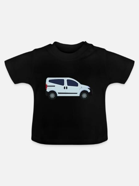 van - Baby Bio-T-Shirt mit Rundhals - Schwarz