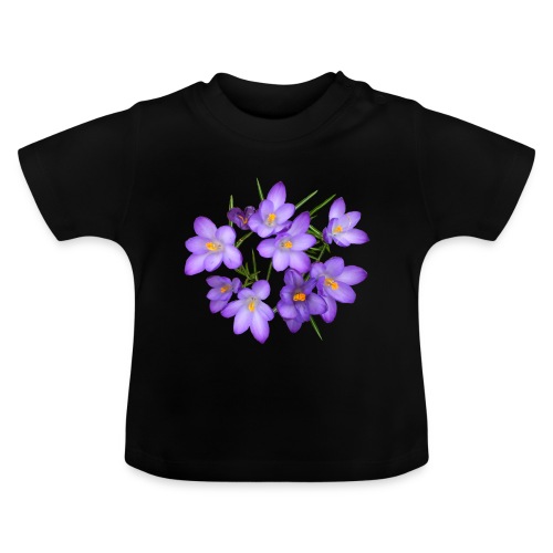 Krokus Frühling Blume - Baby Bio-T-Shirt mit Rundhals