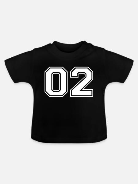 02 - Baby Bio-T-Shirt mit Rundhals - Schwarz