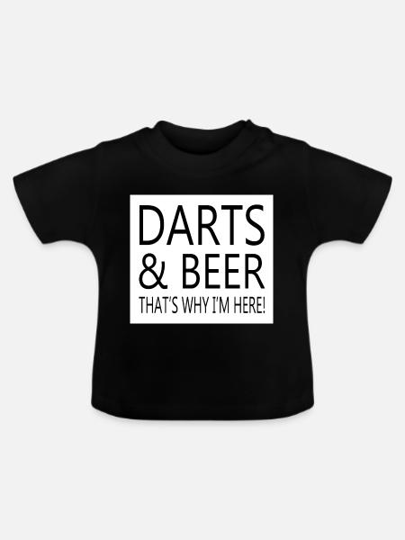 Darts Dart - Baby Bio-T-Shirt mit Rundhals - Schwarz