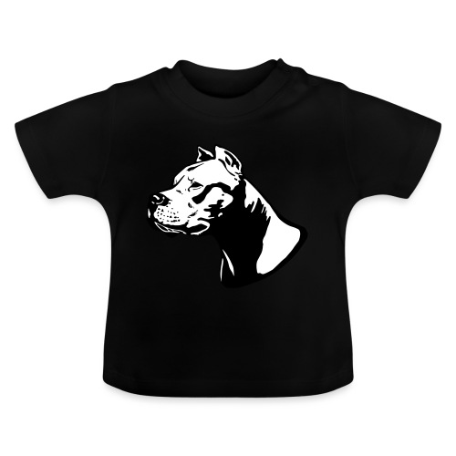 dogo argentino BACKGROUND - Baby Bio-T-Shirt mit Rundhals