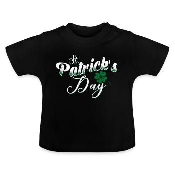 St. Patrick's Day - Baby Organic T-Shirt with Round Neck - black - Front