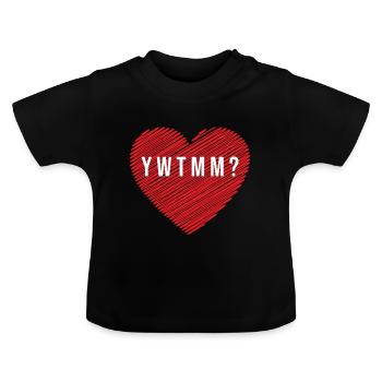 The Most Creative Proposal of Marriage - Baby Organic T-Shirt with Round Neck - black - Front