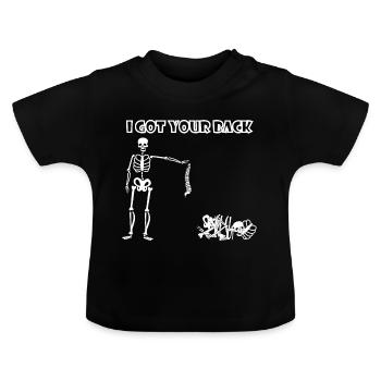 I Got Your Back. - Baby Organic T-Shirt with Round Neck - black - Front